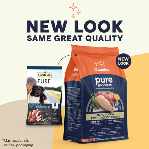 Canidae PURE Grain Free, Limited Ingredient Dry Dog Food, Duck and Sweet Potato (24-lb)