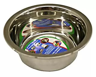 Indipets 010CL-WSS-2 Regular Stainless Steel Pet Bowl 1 Pint (1 Pint)