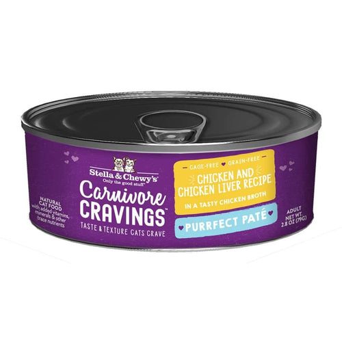 Stella & Chewy's Carnivore Cravings Purrfect Paté Chicken & Chicken Liver Recipe Wet Cat Food (2.8-oz)