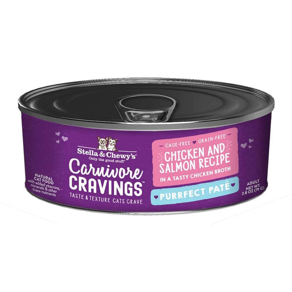 Stella & Chewy's Carnivore Cravings Purrfect Paté Chicken & Salmon Recipe Wet Cat Food (5.2-oz)