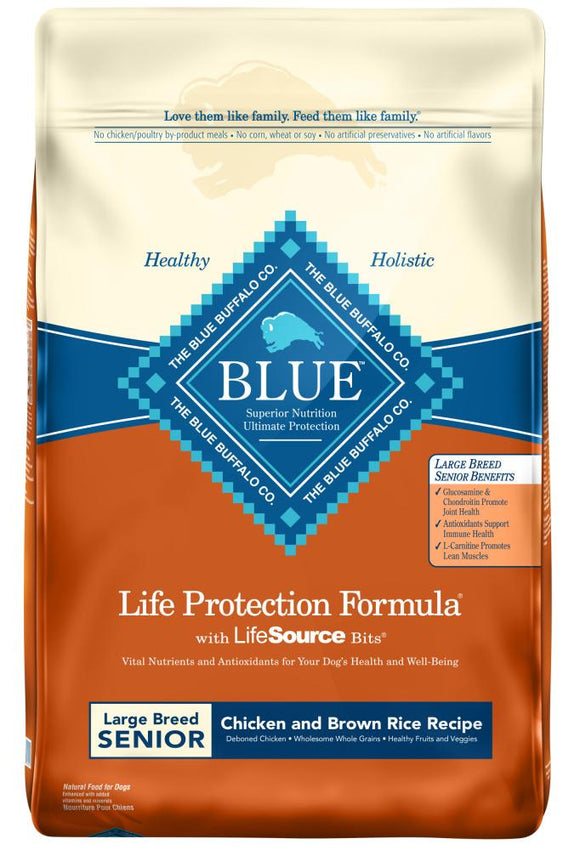 Blue Buffalo Life Protection Chicken & Brown Rice Recipe Large Breed Senior Dry Dog Food