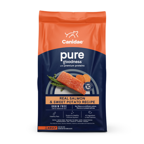 Canidae PURE Grain Free, Limited Ingredient Dry Dog Food, Salmon and Sweet Potato (24-lb)