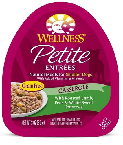 Wellness Petite Entrees Casserole Grain Free Natural Roasted Lamb Recipe Wet Dog Food