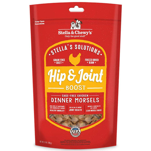 Stella & Chewy's Stella's Solutions Grain Free Hip & Joint Boost Cage Free Chicken Dinner Morsels Freeze-Dried Raw Dog Food