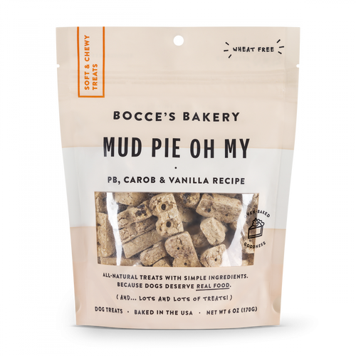 Bocce's Bakery Every Day Mud Pie Oh My Soft & Chewy Dog Treats