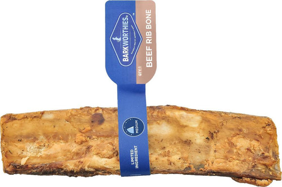 Barkworthies Beef Rib Bone Dog Chew