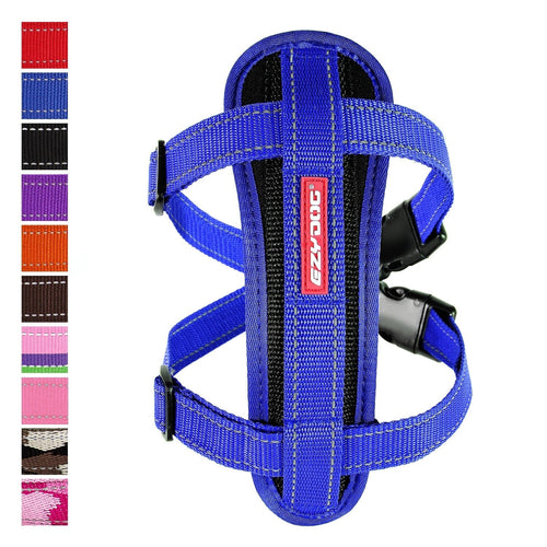 EzyDog Chest Plate Harness Blue (XLarge)