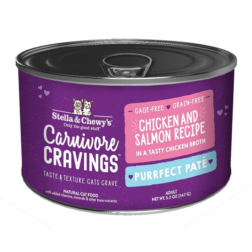 Stella & Chewy's Carnivore Cravings Purrfect Paté Chicken & Salmon Recipe Wet Cat Food (5.2-oz)