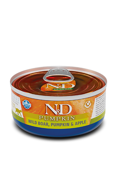 Farmina N&D Boar, Pumpkin & Apple Recipe Wet Cat Food (Cans of 12)