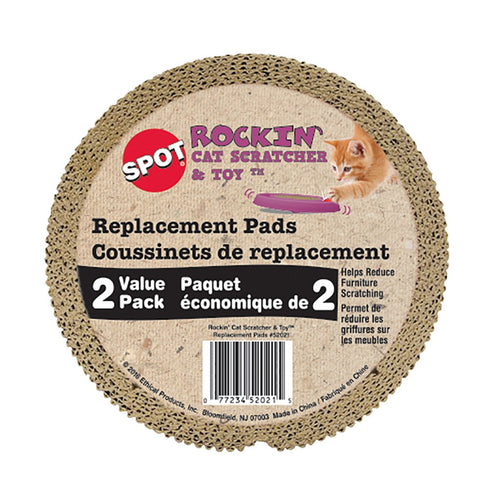 Spot ROCKIN’ CAT SCRATCHER INSERT 5.5″ 2PK (2 Pack)