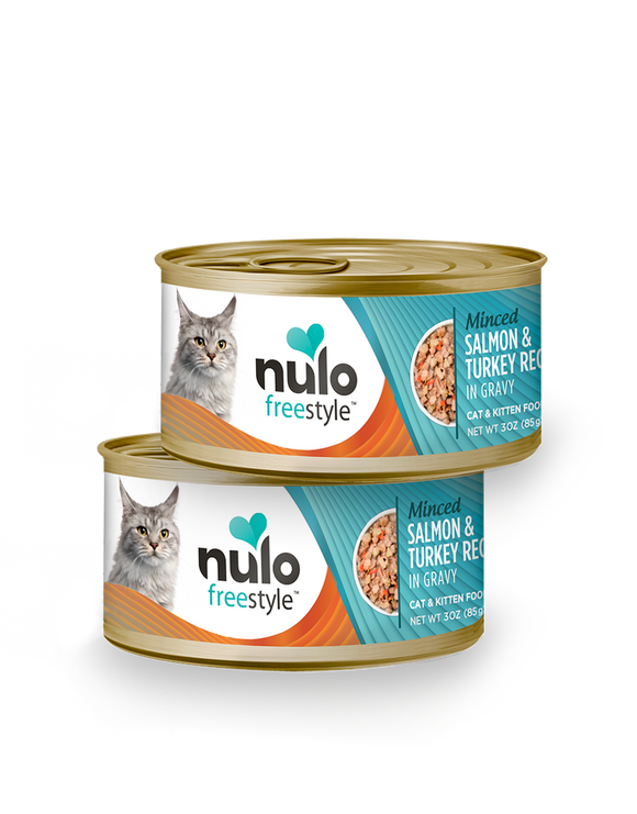 Nulo FreeStyle Minced Salmon & Turkey Recipe in Gravy Cat & Kitten Food (3-oz, single)