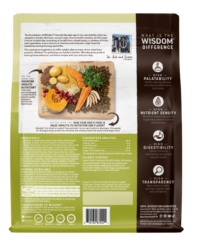 Earth Animal Dr. Bob Goldstein's Wisdom™ Air-Dried From the Seed Recipe Dog Food (2 LB)