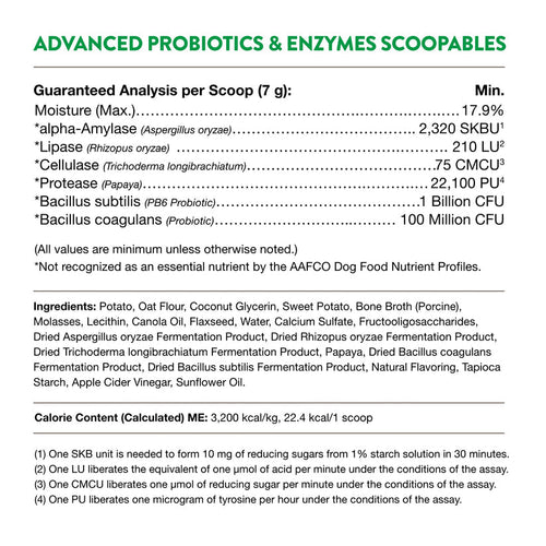 NaturVet Scoopables Advanced Probiotics & Enzymes (11 oz)