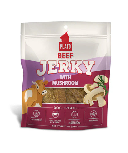 Plato Beef Jerky with Mushroom Recipe Dog Treats