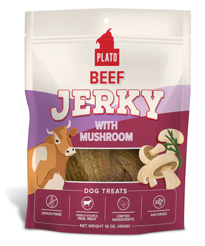 Plato Beef Jerky with Mushroom Recipe Dog Treats