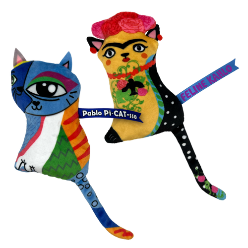 KONG Artz Kahlo / Dali Catnip Cat Toy 2 Pack