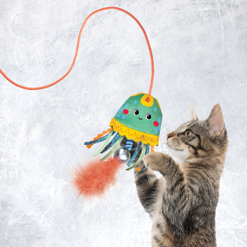 KONG Jellyfish Teaser’s Cat Toy (One Size / Assorted)