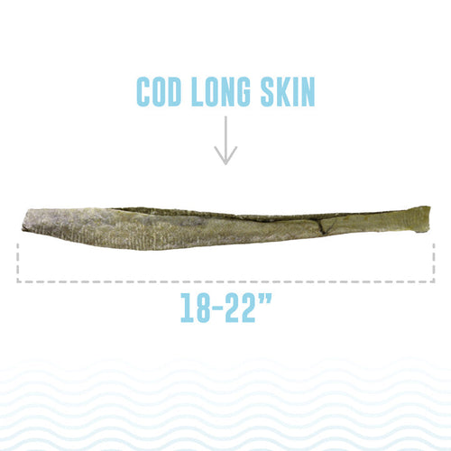 Icelandic+ Cod Long Skin Sticks Fish Dog Treats (Single 18-20)