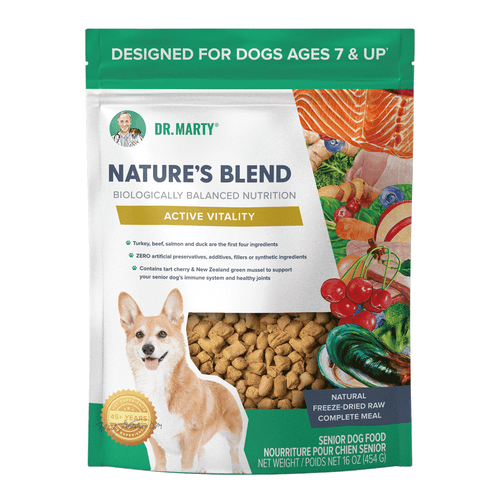 Dr. Marty Nature's Blend Active Vitality Seniors Freeze Dried Raw Dog Food (48 oz)