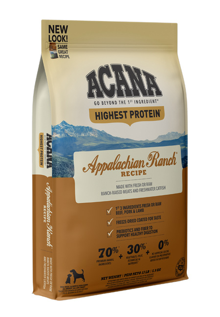 ACANA Highest Protein Appalachian Ranch Recipe Dry Dog Food (25-lb)