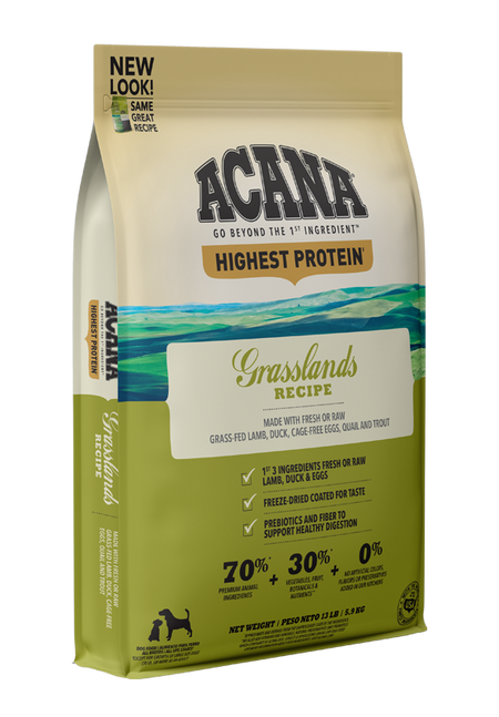 ACANA Highest Protein Grasslands Recipe Dry Dog Food (25-lb)