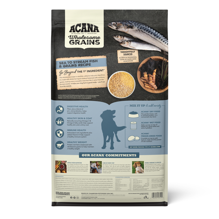 ACANA Wholesome Grains Sea to Stream Fish & Grains Recipe Dry Dog Food (22.5-lb)