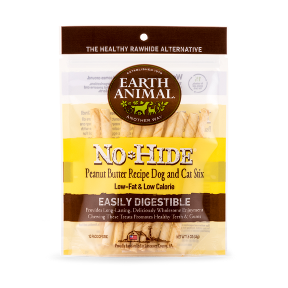 Earth Animal Peanut Butter No-Hide® STIX (10-Pack)