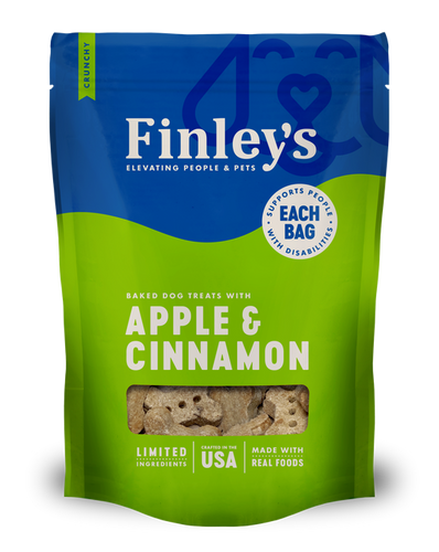 Finley's Apple & Cinnamon Crunchy Biscuits Dog Treats (12 oz)