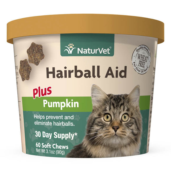 NaturVet Hairball Aid (60 Chews)