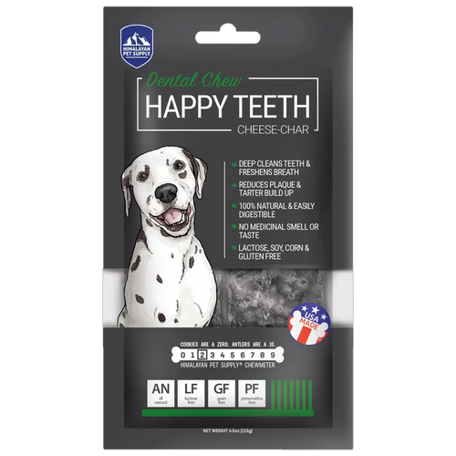 Himalayan Pet Supply Happy Teeth Cheese-Char Dental Chew (4 oz)