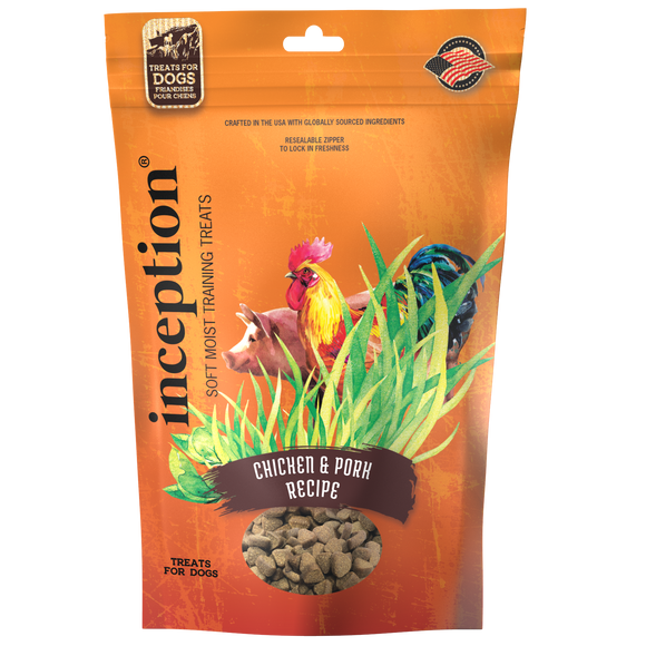 Inception Chicken & Pork Soft Moist Dog Training Treat (4-oz)