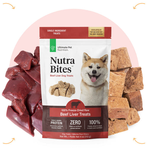 Ultimate Pet Nutrition Nutra Bites™ Beef Liver Dog Treats (4 oz)