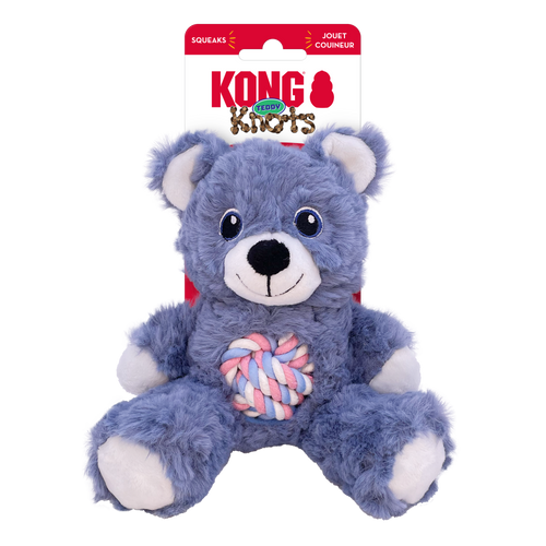 KONG Teddy Assorted Dog Toy (Small Blue)