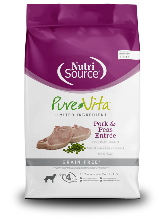 NutriSource® PureVita™ Limited Ingredient Pork & Peas Entrée Dog Food