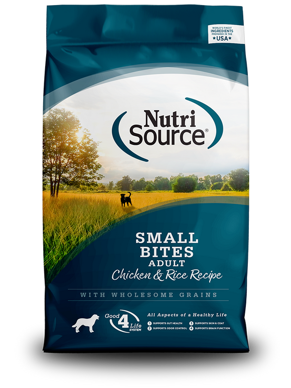 NutriSource® Adult Small Bites Chicken & Rice Recipe Dry Dog Food