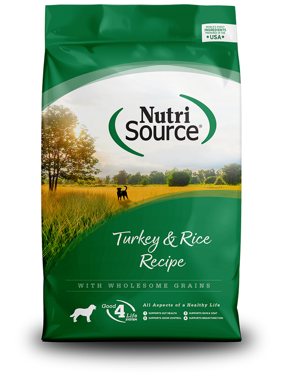 NutriSource® Turkey & Rice Recipe (26 lb)