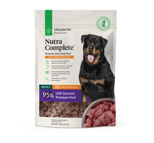 Ultimate Pet Nutrition Nutra Complete™ 100% Freeze-Dried Raw Pork Dog Food (5 oz)