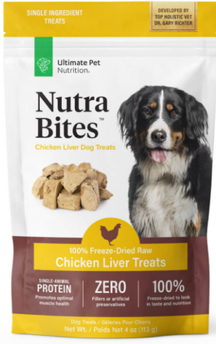 Ultimate Pet Nutrition Nutra Bites™ Chicken Liver Dog Treats (4 oz)