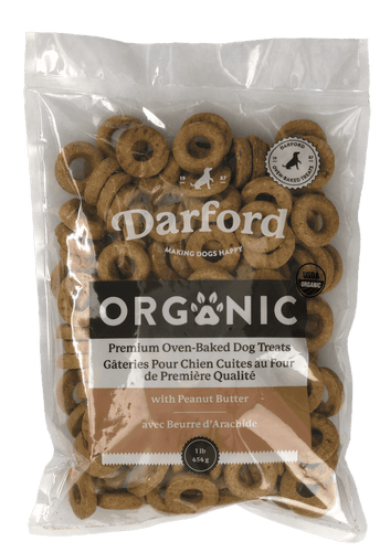 Darford ORGANIC with Peanut Butter Dog Treats (1 LB)