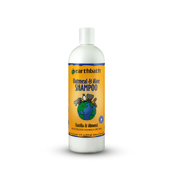 Earthbath Vanilla & Almond Oatmeal & Aloe Shampoo for Dogs and Cats (16 oz.)