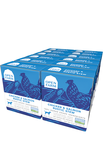 Open Farm Chicken & Salmon Rustic Stew Wet Dog Food (12.5 oz, single)