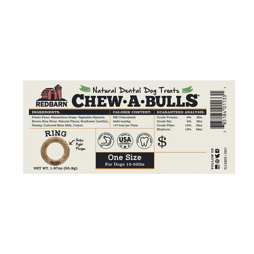 Redbarn Pet Products Chew-A-Bulls® Ring (Single 1.97 Oz)