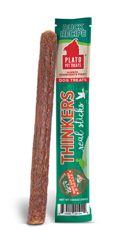 Plato Thinkers Duck Meat Stick Dog Treats (Singles)