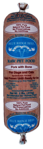 Blue Ridge Beef Pork with Bone Natural Raw Dog & Cat Food