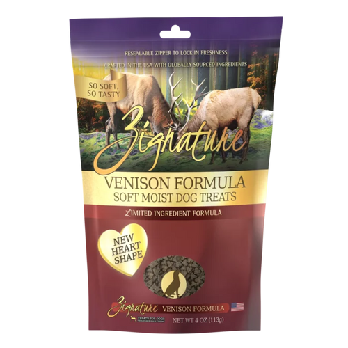 Zignature Soft Moist Dog Treats Venison Formula (4-oz)