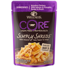 Wellness CORE Simply Shreds for Dogs Shredded Boneless Chicken, Wild Salmon & Pumpkin Recipe in Broth (2.8 Oz)