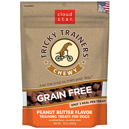 Cloud Star Chewy Tricky Trainers Peanut Butter Dog Treats (12-oz)