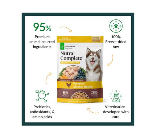 Ultimate Pet Nutrition Nutra Complete™ Premium Chicken Recipe 100% Freeze-Dried Raw Adult Dog Food