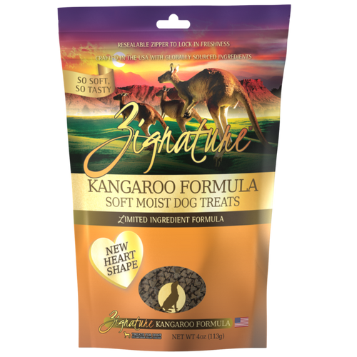 Zignature Kangaroo Formula Soft Moist Dog Treats (4-oz)