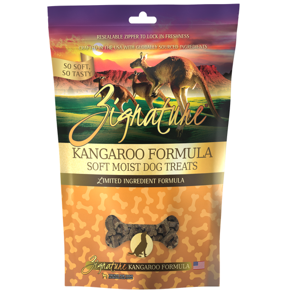 Zignature Kangaroo Formula Soft Moist Dog Treats (4-oz)